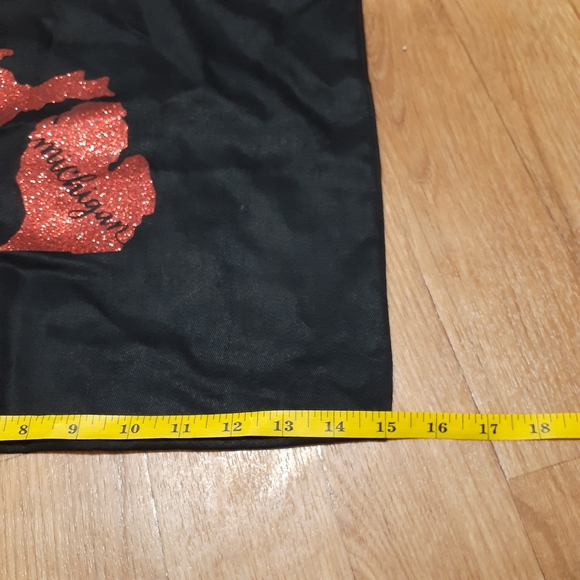 Michigan Tote Bag w/Red Sparkle Decal NWOT - Picture 3 of 4